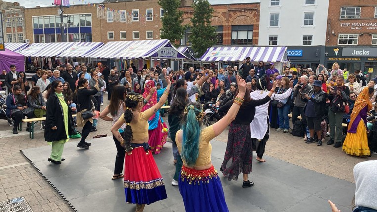 Loughborough Mela brings colour, music and dance to the town centre.