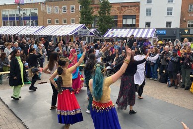 Loughborough Mela brings colour, music and dance to the town centre.